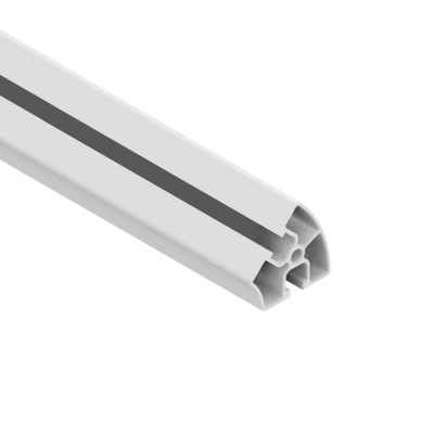 10-4545R45-0-24IN MODULAR SOLUTIONS EXTRUDED PROFILE<br>45MM X 45MM 45DEG ROUND, CUT TO THE LENGTH OF 24 INCH